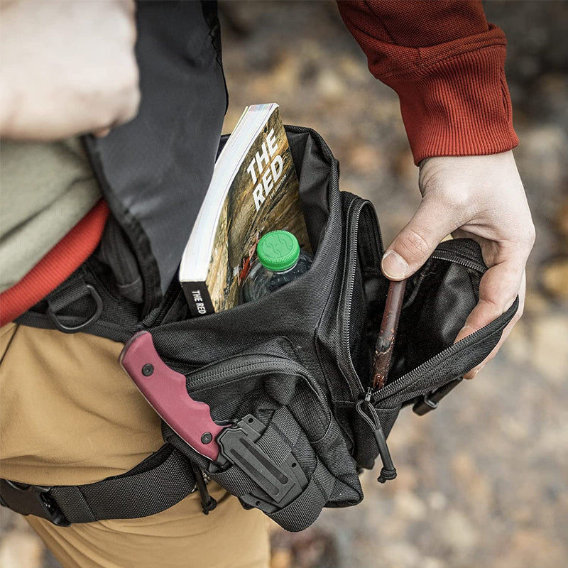Wasserdichte taktische Hüfttasche aus Nylon für Herren, Beintasche, Reisetasche