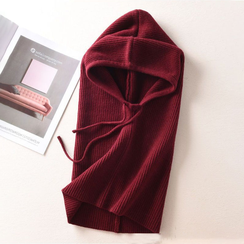 Strickschal, Ohrenschutz, warme Mütze