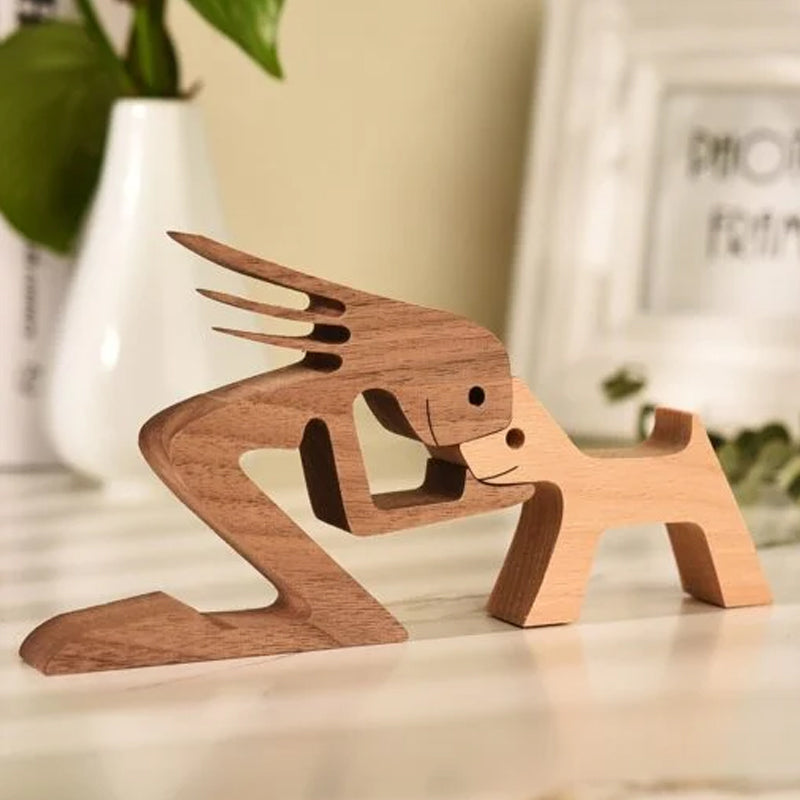 Tischornamente aus Holz für Tierliebhaber