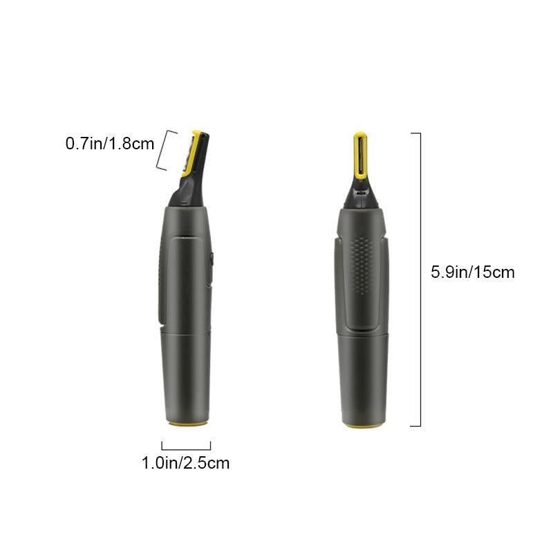 Karnz | Professional Ultradünner Präzisionstrimmer | Titan-Edelstahl-Klingen | Integriertes LED-Licht | Mikro-Oszillations-Technologie | Für Nase, Ohren & Konturen
