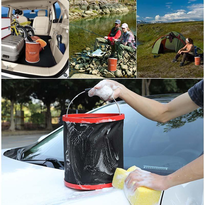 Tragbarer zusammenklappbarer Eimer für Outdoor-Angeln | Karnz