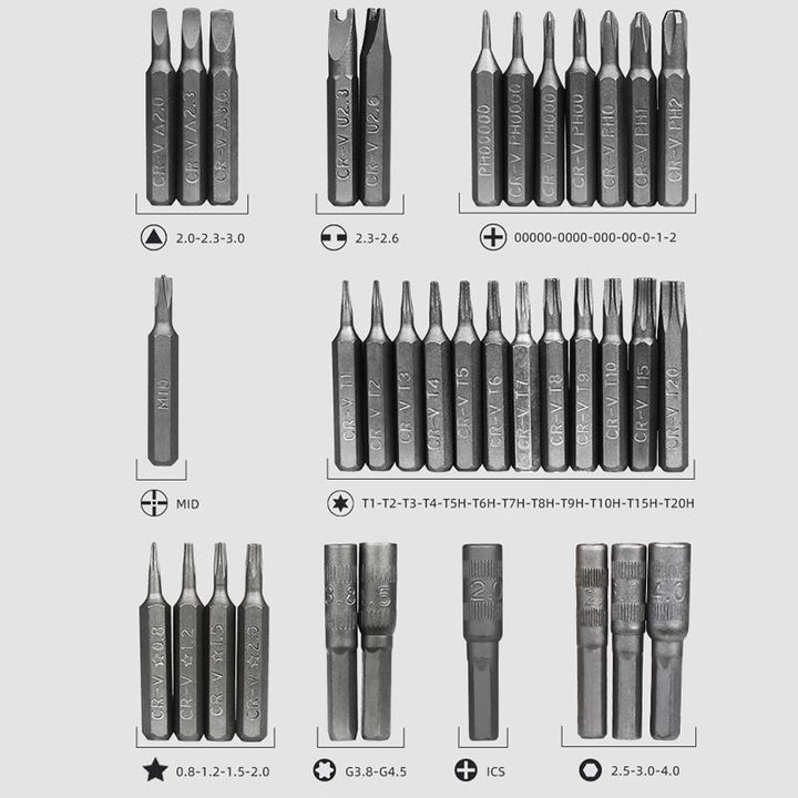 62 in 1 Präzisionsschraubendreher Set | Karnz