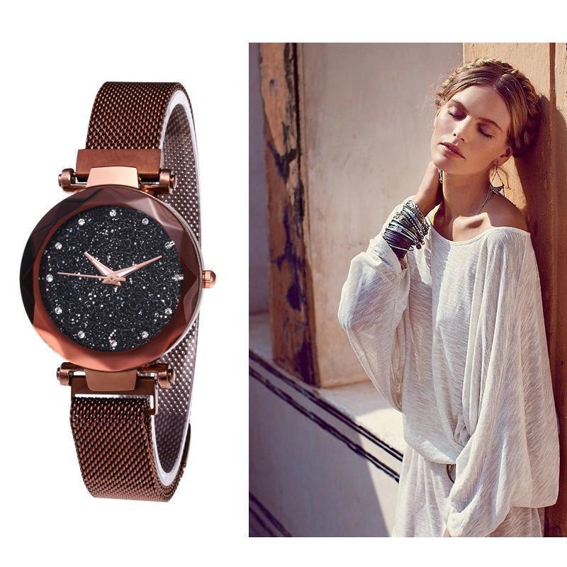 Wasserdichte Sternenhimmel Mädchen Armbanduhr | Karnz