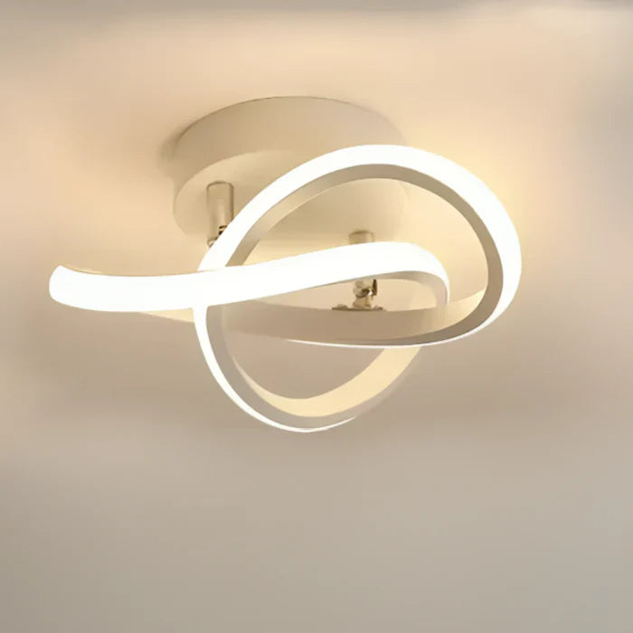 Moderne LED-Deckenleuchte mit doppeltem Ringdesign - Dämmerungsringe | Karnz