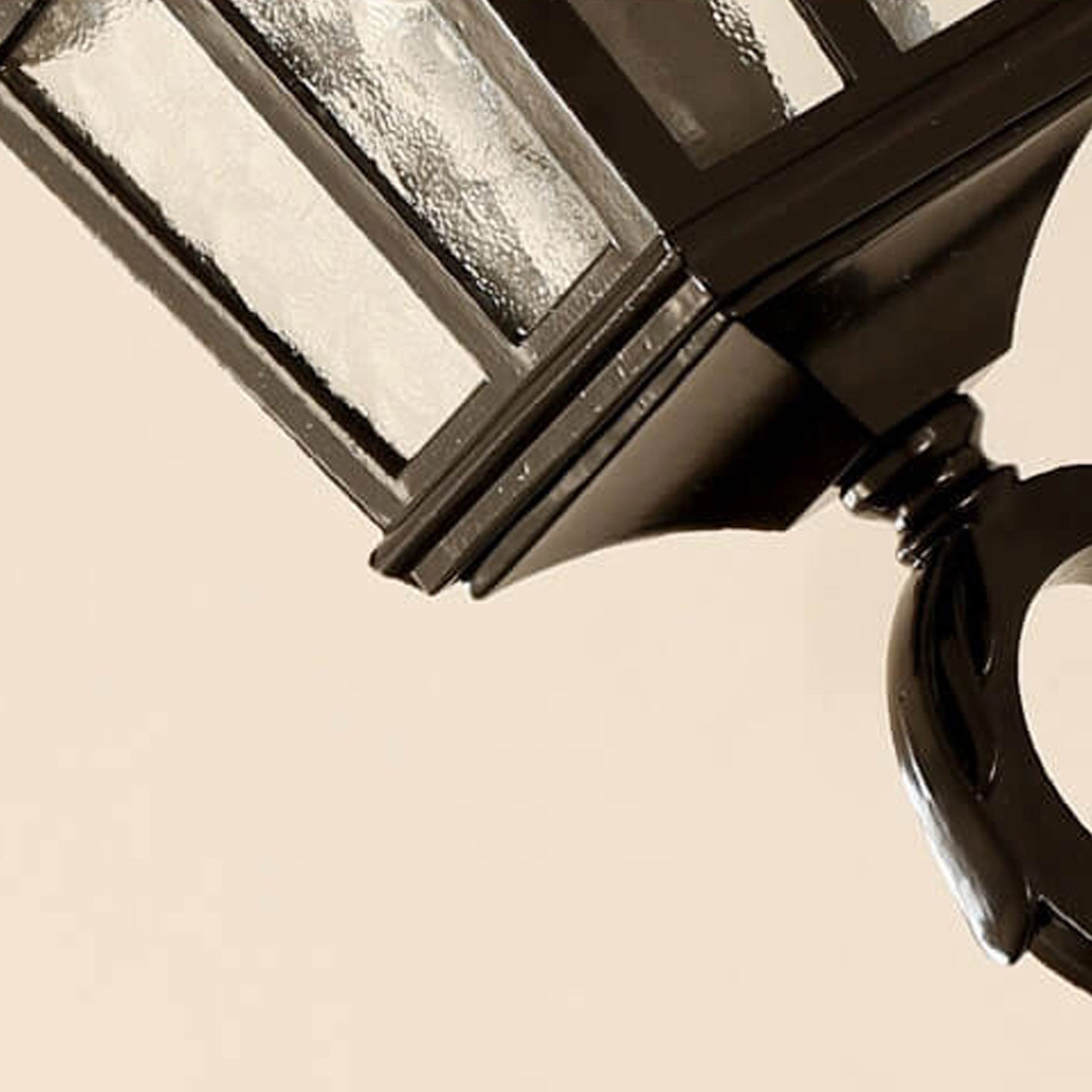 Europäische Retro-Wandlaterne aus Glas und Aluminium, wasserdicht, für den Außenbereich, 1-flammig