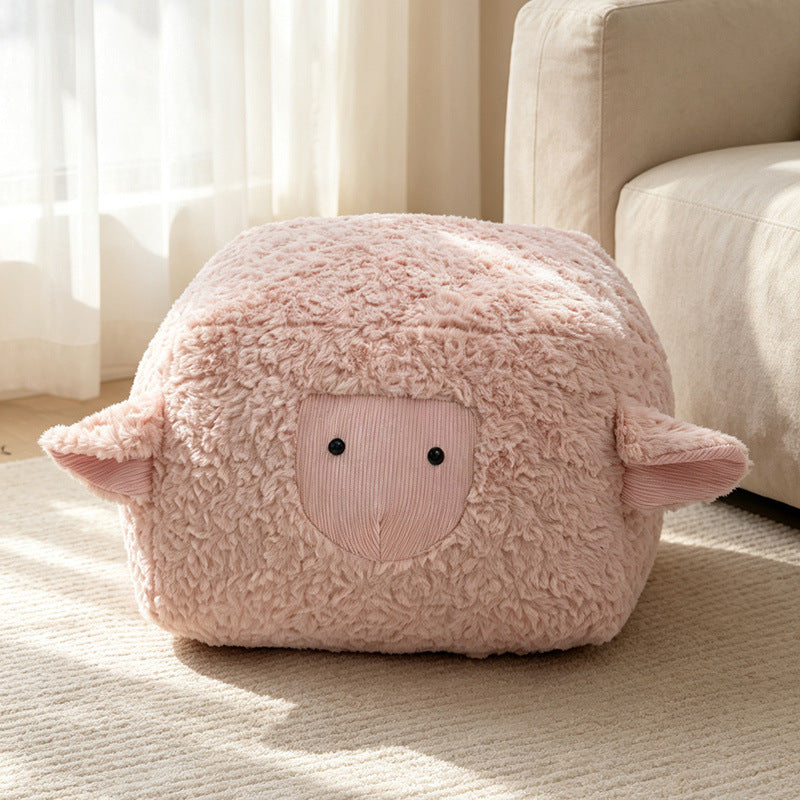 Plüsch-Sitzkissen Schaf-Design