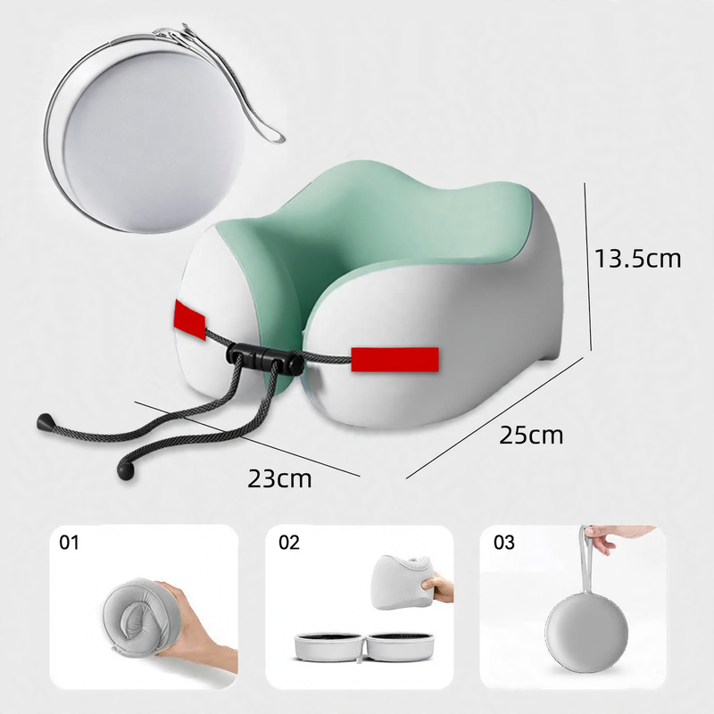 Nackenstützkissen aus Memory-Foam, U-Form