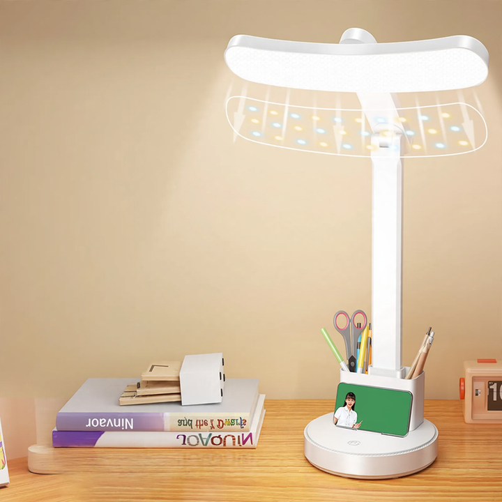 LED-Schreibtischleuchte, faltbar, mit einstellbarer Lichtfarbe