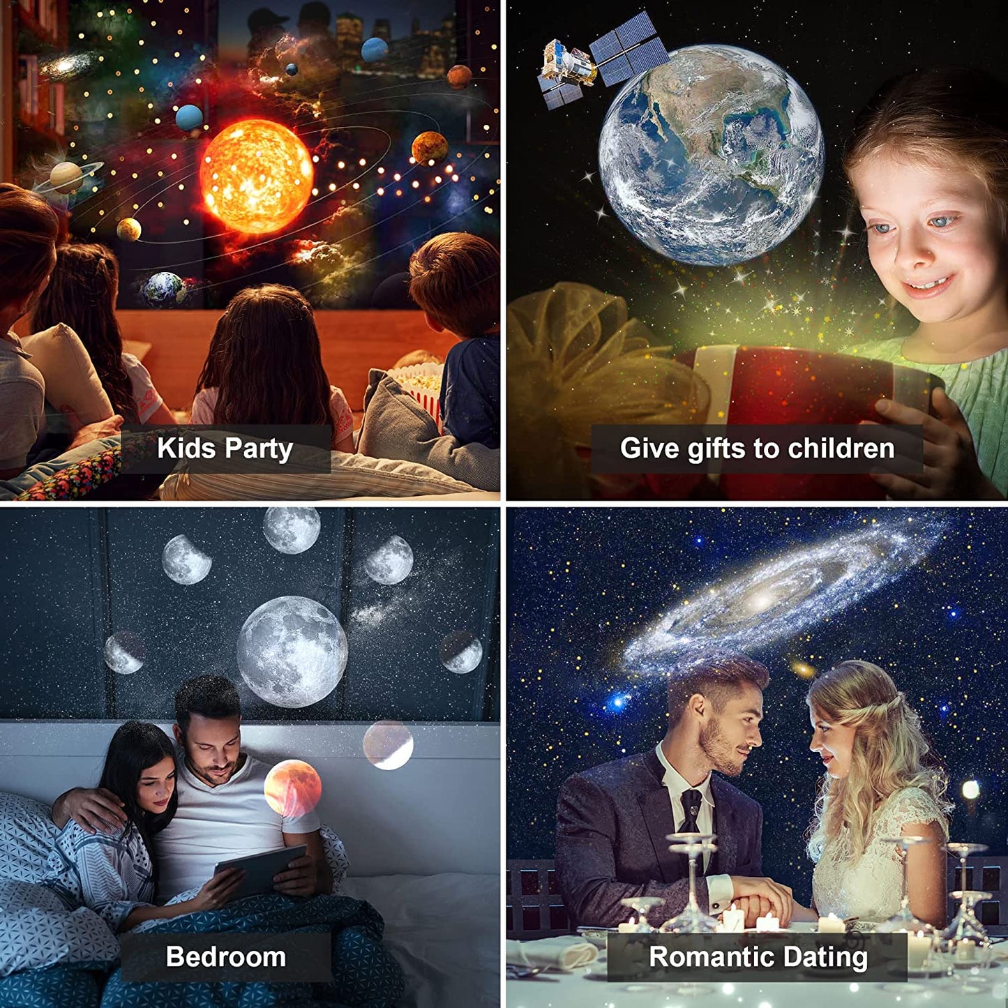 CelestiSphere 13-in-1 Planetarium-Projektor | 360° drehbarer Sternenhimmel- und Galaxienprojektor mit HD-Bildern | Karnz