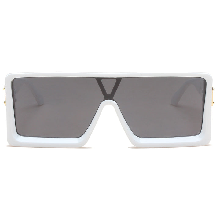 Damen große, quadratische Sonnenbrille mit durchgehendem Verlauf Karnz
