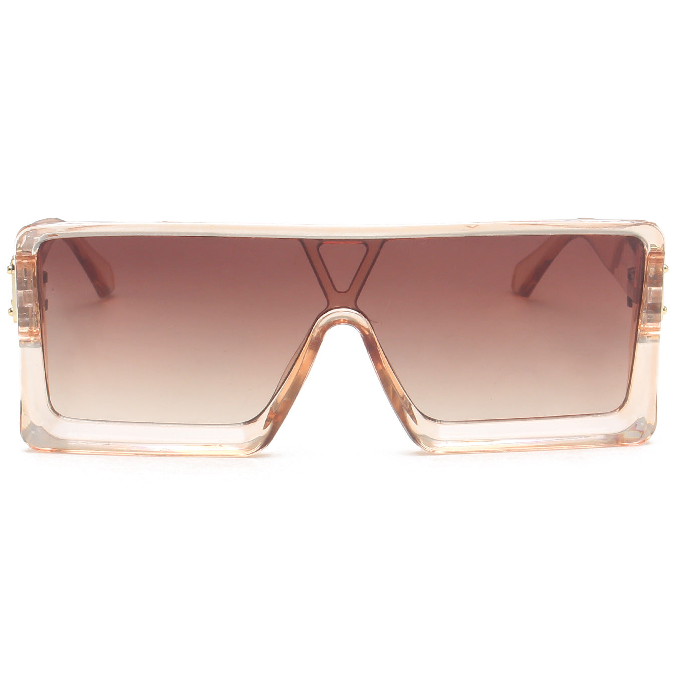 Damen große, quadratische Sonnenbrille mit durchgehendem Verlauf Karnz