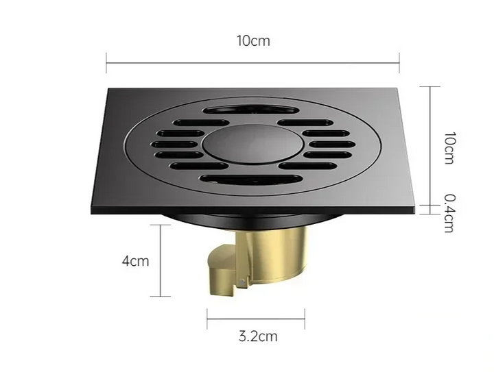 AquaShield Quadrat Edelstahl Bodenablauf Karnz