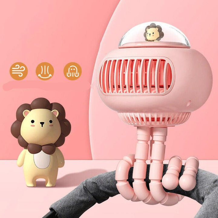 Lieber Cartoon tragbarer sicherer Kinderwagenventilator | Karnz