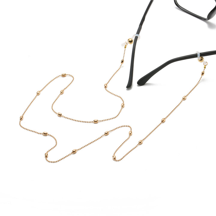 Stylische Metallkette Brillenhalter Karnz