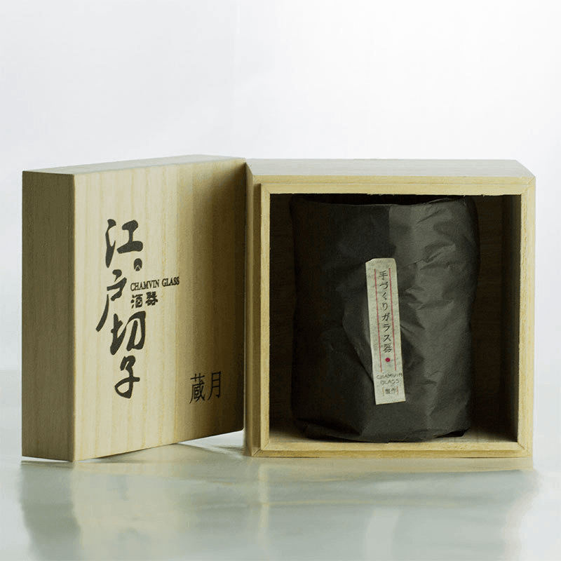 Japanisches Handgefertigtes Chamvin Edo Kiriko Whisky Glas | Karnz
