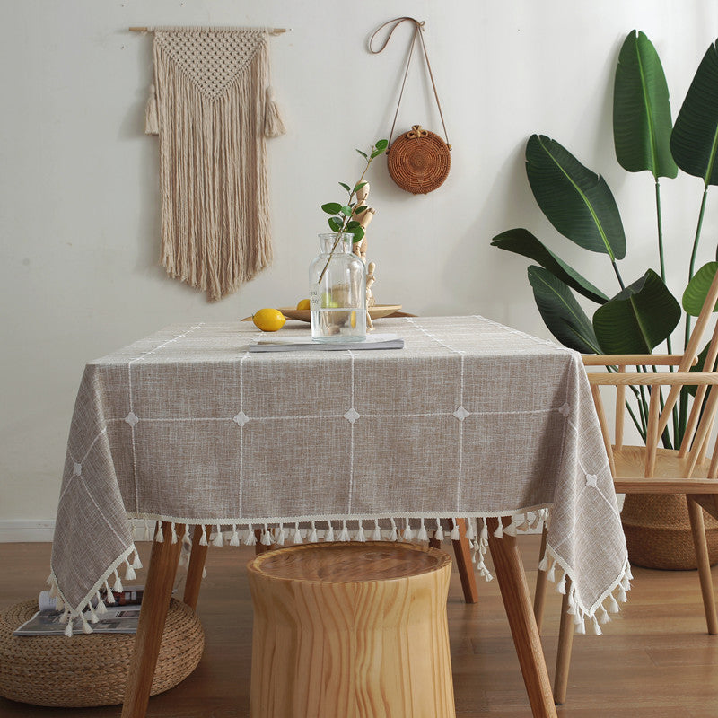 Stylische dekorative Tischdecke
