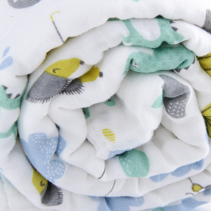 Weiches Baumwoll-Multi-Print-Babydecke Karnz