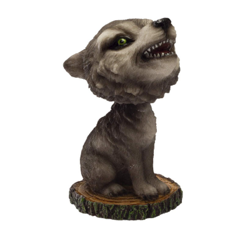 Dekorative heulende Wolf Figurine