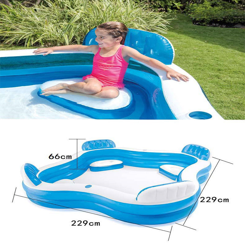 Damen Aufblasbare Lounge-Badewanne mit integrierten Liegeflächen Karnz