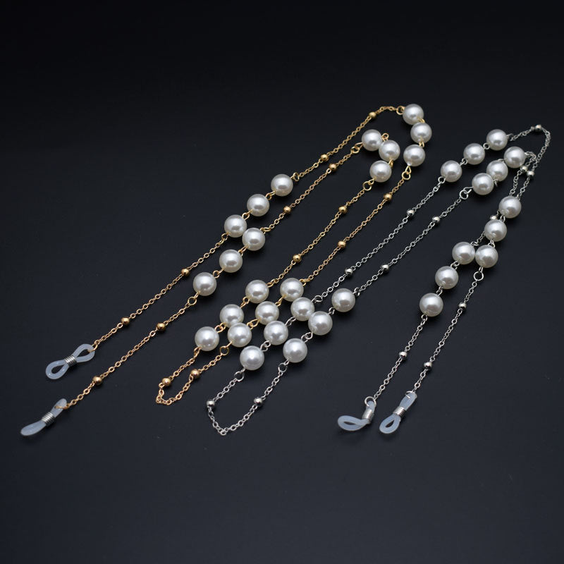 Eleganter Perlenkette Brillenhalter Karnz