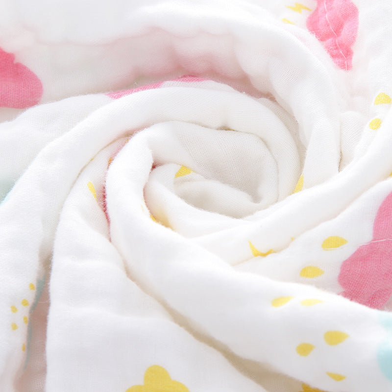 Weiches Baumwoll-Multi-Print-Babydecke Karnz