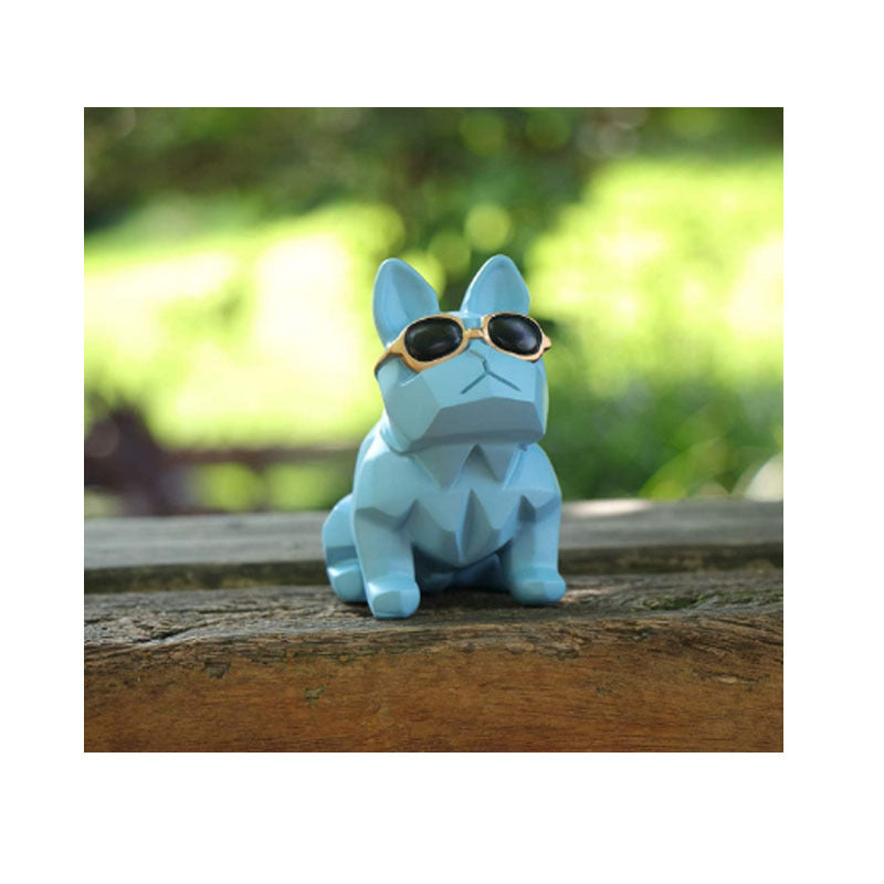 Verspielt Französische Bulldoggen-Figur