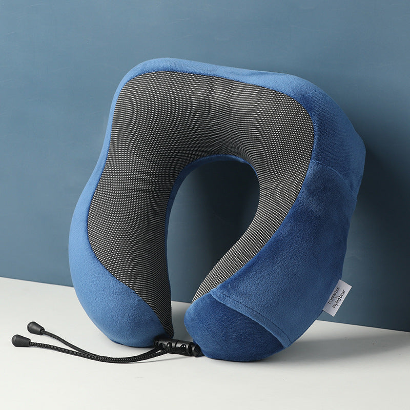 U-förmiges Nackenkissen aus Memory-Foam mit Aufbewahrung