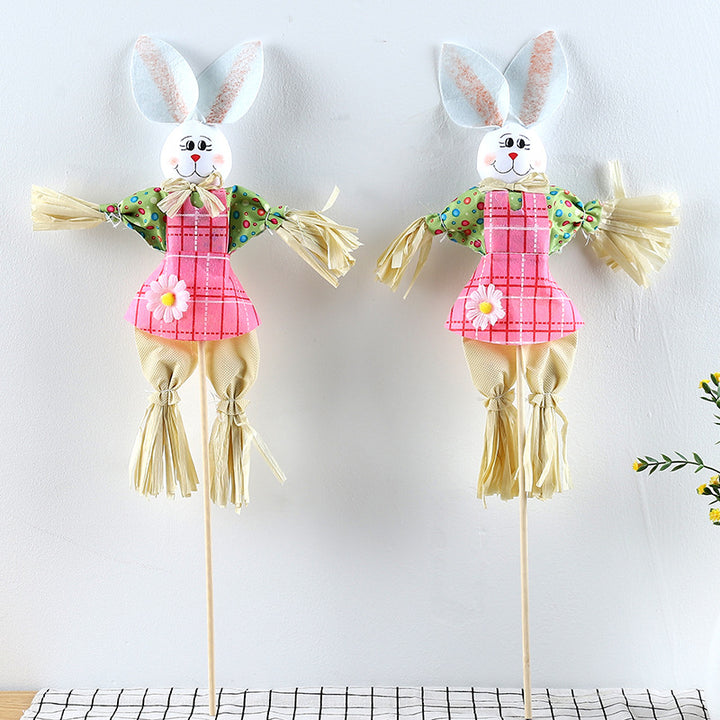 Dekorative Hasen Gartenfigur