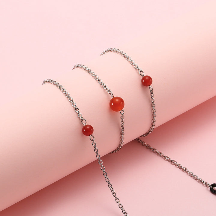 Perlenakzentuierte Brillenband Karnz