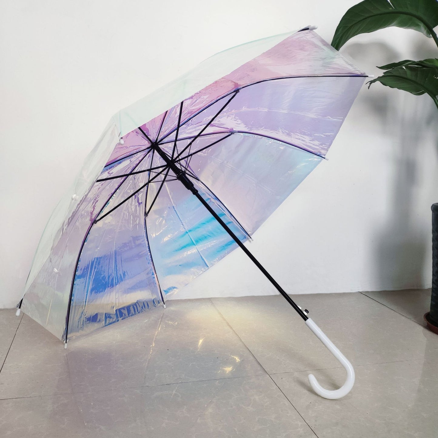 Damen Regenbogenfarbener Regenschirm Karnz