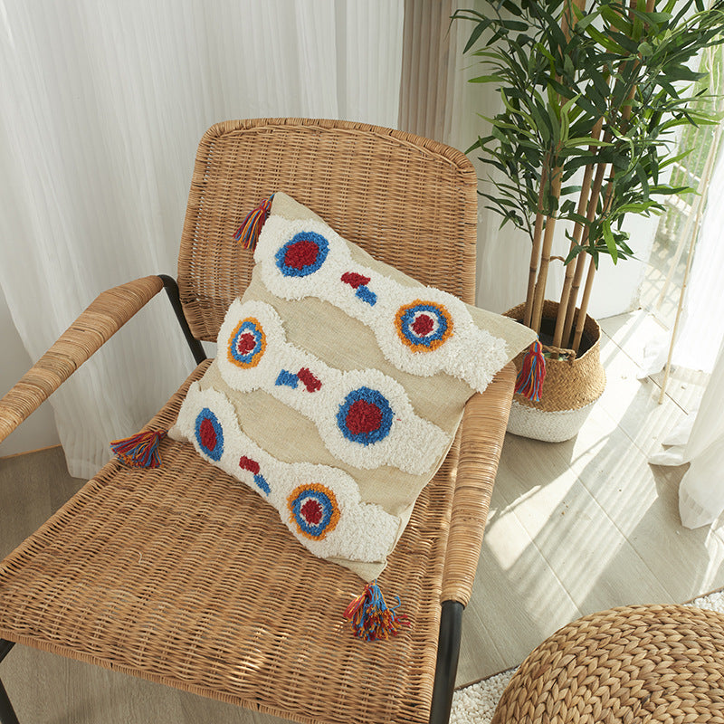 Texturiertes Boho-Chic-Wurfkissen