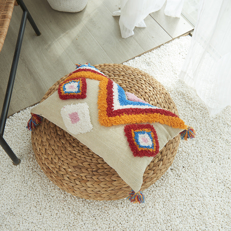 Texturiertes Boho-Chic-Wurfkissen