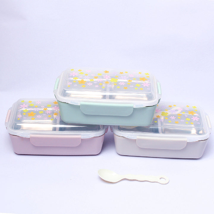 Blumenmuster BPA-freies Meal Prep Behälter Set