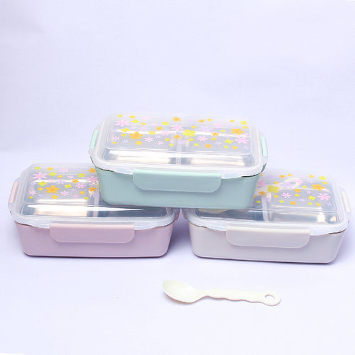 Blumenmuster BPA-freies Meal Prep Behälter Set