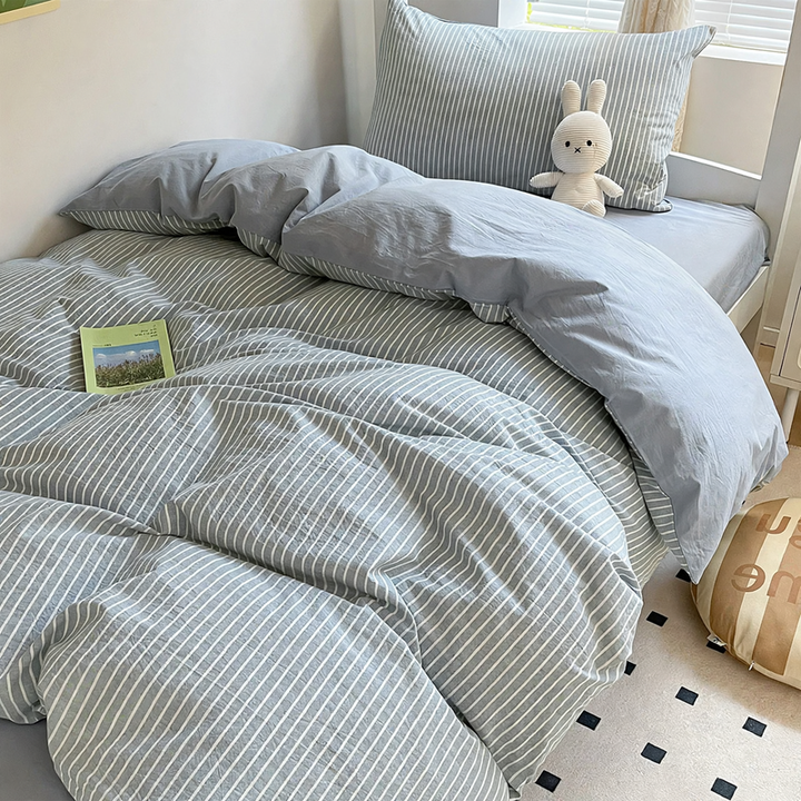 Baumwoll-Bettwäsche-Set, 100 % Baumwolle