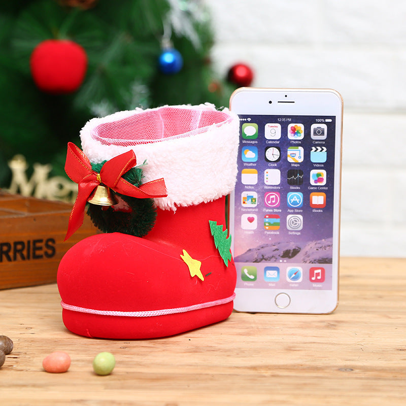 Dekorativer Mini Weihnachtsstiefel Karnz