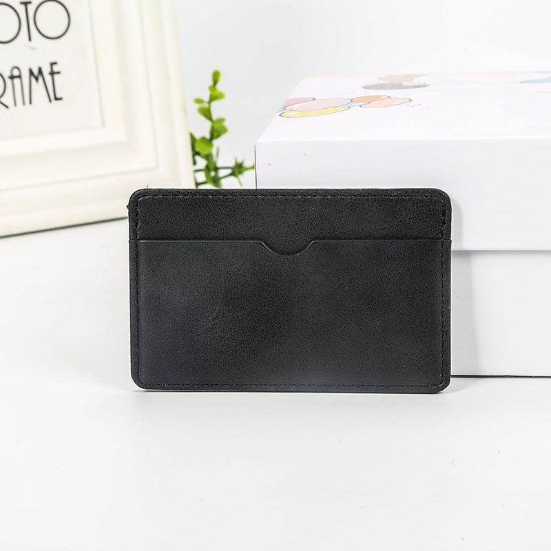 Schlanker Minimalistischer Leder Kartenhalter