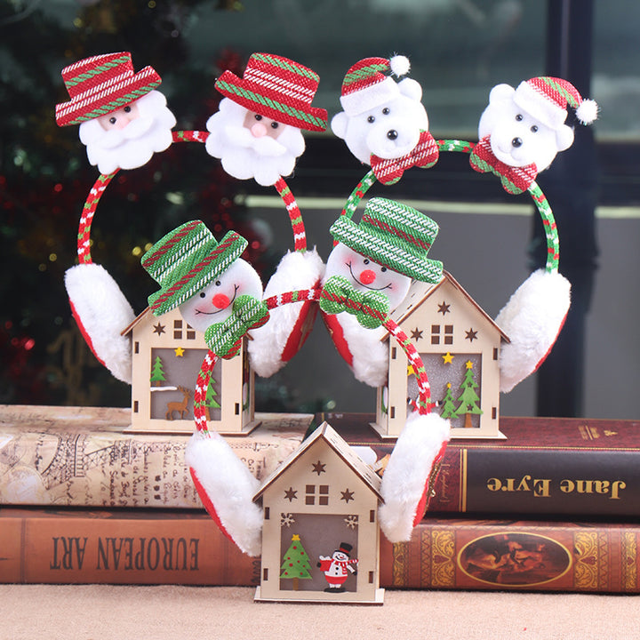 Festlicher Weihnachts-Haarreif mit Rentier-Motiv Karnz