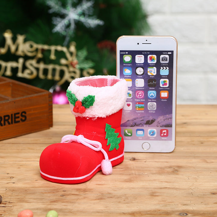 Dekorativer Mini Weihnachtsstiefel Karnz