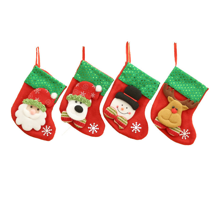 Weihnachtsstrumpf mit Rentiermotiv Karnz