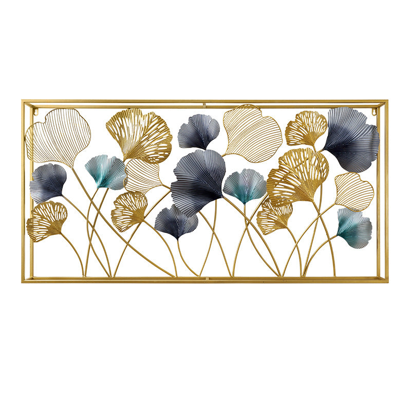 Dekorative Metall-Wandkunst-Skulptur mit Ginkgo-Blatt-Design Karnz 1789208504