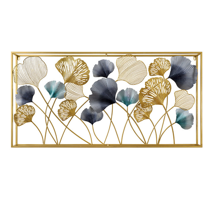 Dekorative Metall-Wandkunst-Skulptur mit Ginkgo-Blatt-Design Karnz 1789208504
