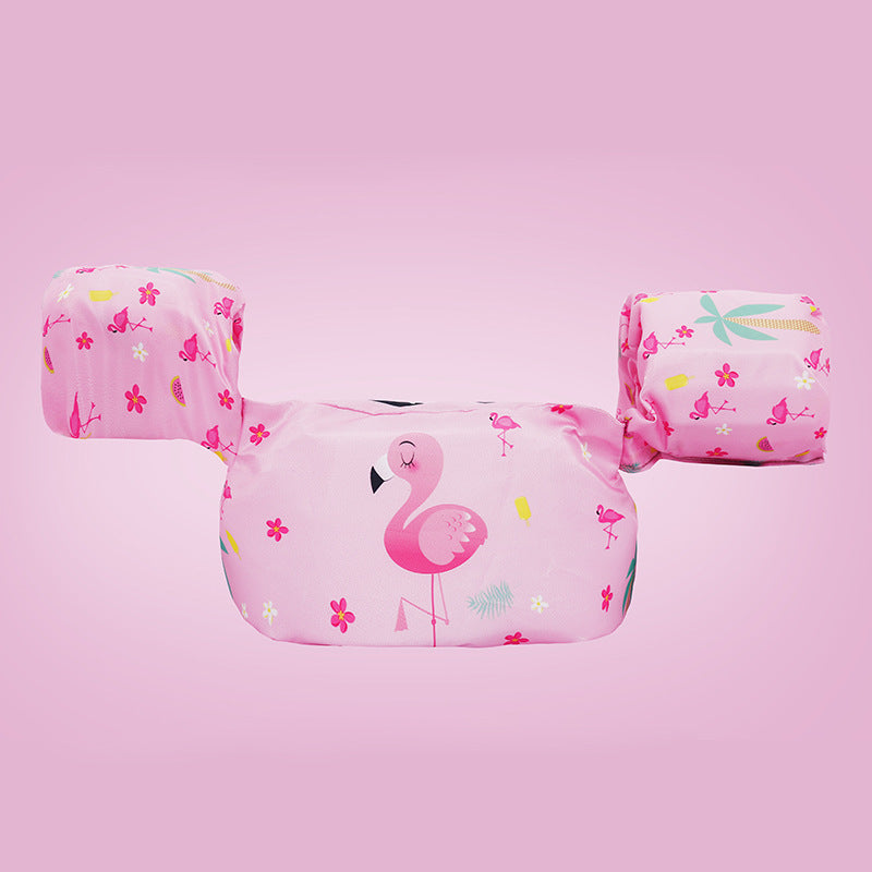 Damen Aufblasbare Schwimmhilfe mit farbigem Flamingo-Design Karnz
