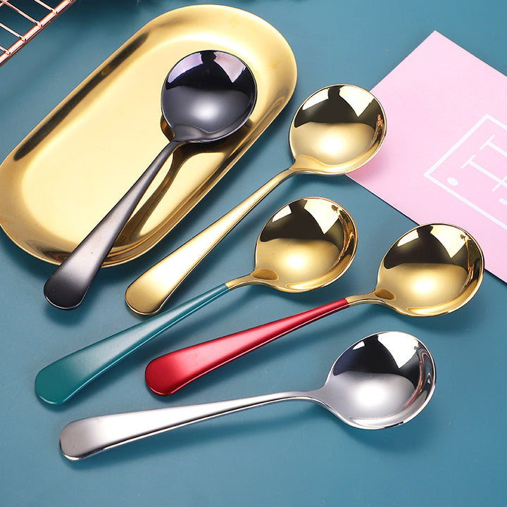 Eleganter Dessertlöffel mit Hochwertiger und Rutschfester Griffgestaltung Karnz