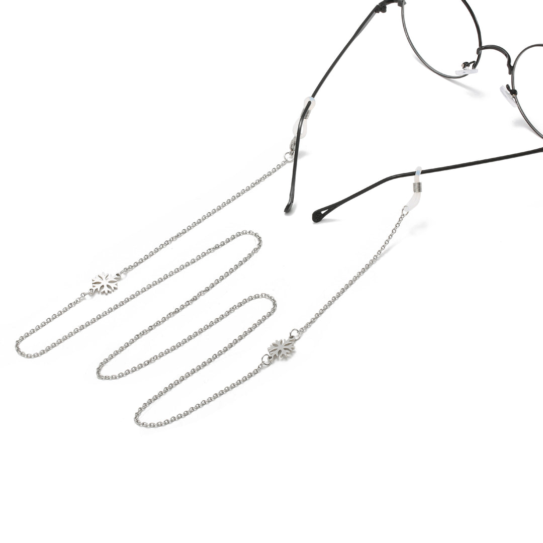 Elegante Edelstahl Brille Kette Karnz