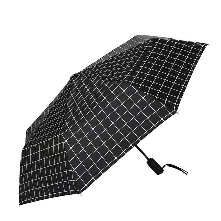 Damen eleganter Faltregenschirm mit trendigem Federdesign Karnz