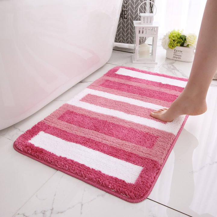 Absorbierender Streifenmuster-Badteppich