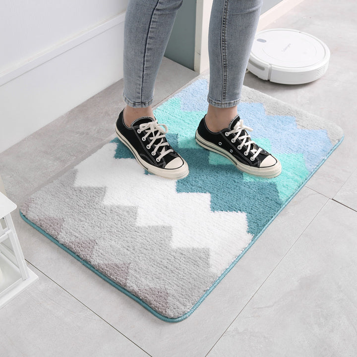 Plüsch Chevron Badematte