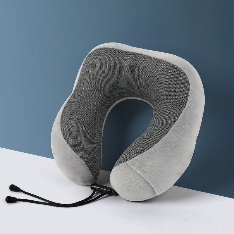 U-förmiges Nackenkissen aus Memory-Foam mit Aufbewahrung