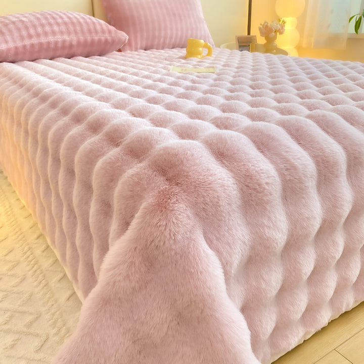 Flauschiges Bettlaken aus Milchfaser-Fleece, extra warm